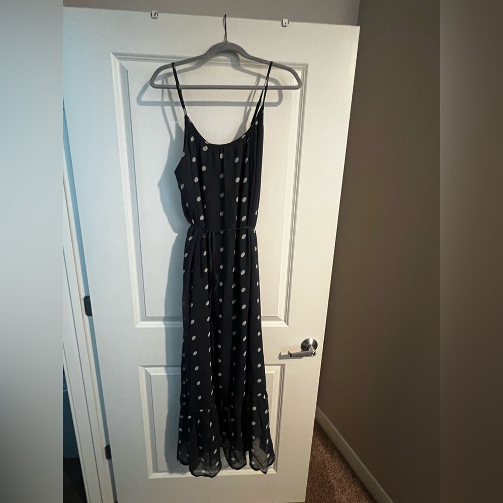 The Occasion by Old Navy Waist-Defined Chiffon Maxi Dress NWT
